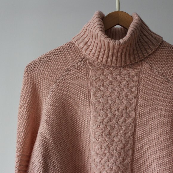 Twik by Simons Pink Turtleneck Sweater Size Small - Picture 3 of 9